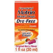 Motrin Infant's Drops, Concentrated, Original Berry Flavor, Dye Free - 1 Fluid Ounce