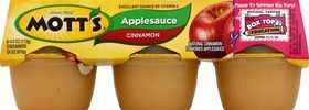 Motts Apple Sauce, Cinnamon - 6 x 4 Ounces