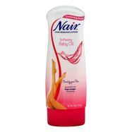 Nair Hair Remover Lotion, Softening Baby Oil - 9 Ounces