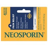 Neosporin + Pain Relief First Aid Antibiotic/Pain Relieving Ointment, Maximum Strength - 0.5 Ounces