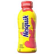 Nesquik Milk, Lowfat, Strawberry - 14 Fluid Ounces