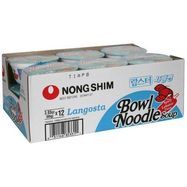 Nong Shim Bowl Noodle Soup, Spicy Lobster Flavor, Display Case - 12 Each