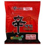 Nongshim Noodle Soup, Shin Ramyun, Gourmet Spicy, Family Pack- 4 Pack - 4 Each