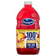 Ocean Spray 100% Juice, Cranberry Pineapple Flavor - 64 Fluid Ounces