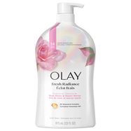 Olay Body Wash, Notes of Rose Water & Sweet Nectar, 24HR, Fresh Vibes - 975 Milliliters