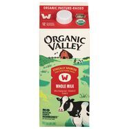 Organic Valley Milk, Organic, Whole - half gallon