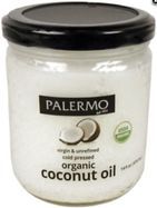 Palermon Organic Refined Coconut Oil - 16 Fluid Ounces