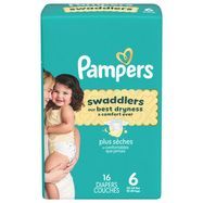 Pampers Diapers, Size 6 (35+ lb), Jumbo Pack - 16 Diapers
