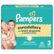 Pampers Swaddlers Diapers, 3 (16-28 lb), Jumbo Pack - 26 Diapers