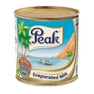 Peak Full Cream Unsweetened Evaporated Milk - 24 Pack (160 Milliliters Each)