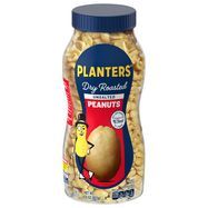 Planters Peanuts, Dry Roasted, Unsalted - 16 Ounces