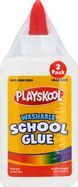 Playskool School Glue, Washable, 2 Pack - 2 x 4 Fluid Ounces