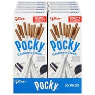 Pocky Biscuit Sticks, Cookies & Cream - 10 x 1.41 Ounces