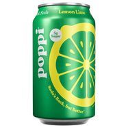 Poppi Prebiotic Soda, Lemon Lime - 12 Fluid Ounces