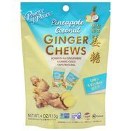 Prince of Peace Ginger Chews, Pineapple Coconut - 4 Ounces