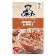Quaker Oatmeal, Instant, Cinnamon & Spice - 10 x 1.51 Ounces