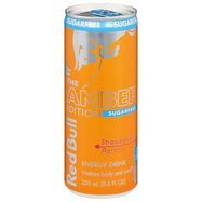 Red Bull Energy Drink, Strawberry Apricot, Sugarfree - 250 Milliliters
