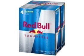Red Bull Energy Drink, Sugarfree, 4 Pack - 4 x 8.4 Fluid Ounces
