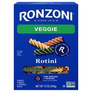 Ronzoni Garden Delight Rotini, Tricolor - 12 Ounces