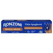 Ronzoni Spaghetti, Whole Grain, Thin - 1 Pound
