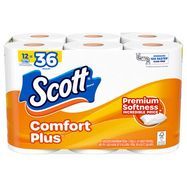 Scott Bathroom Tissue, Unscented, Double Rolls, One-Ply - 12 Rolls