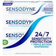 Sensodyne Toothpaste, Advanced Whitening, 4 Pack - 4 x 6.5 Ounces
