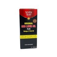 Seven Seas Original Cod Liver Oil Plus Omega 3 Fish Oil - 150 Milliliters
