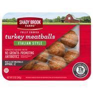 Shady Brook Farms Turkey Meatballs Italian Style - 12 Ounces