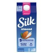 Silk Almondmilk, Original, Unsweetened - 64 Fluid Ounces