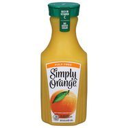 Simply Orange 100% Juice, Orange, Pulp Free - 52 Fluid Ounces