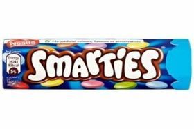 Smarties Milk Chocolate Sweets Tube - 38 Grams