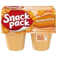 Snack Pack Pudding, Butterscotch - 4 x 3.25 Ounce Cups