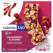 Special K Nut Bars, Chewy, Cranberry Almond - 6 x 1.16 Ounces