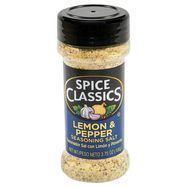 Spice Classics Lemon & Pepper Seasoning Salt - 3.75 Ounces