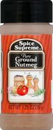 Spice Supreme Nutmeg, Ground, Pure - 1.25 Ounces