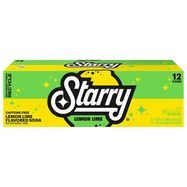 Starry Lemon Lime Flavored Soda 12 - 12 fl oz Cans - 12 x 12 Fluid Ounces