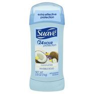 Suave Anti-Perspirant Deodorant, Invisible Solid, Coconut Kiss - 2.6 Ounces