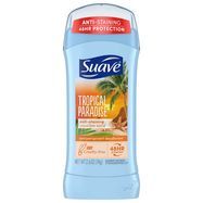 Suave Anti-Perspirant Deodorant, Invisible Solid, Tropical Paradise - 2.6 Ounces