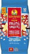 Sun Maid Raisins, Vanilla Yogurt, Mini-Snacks - 10 x 5 Ounces