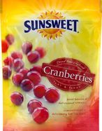 Sunsweet Cranberries, New England, Dried - 6 Ounces