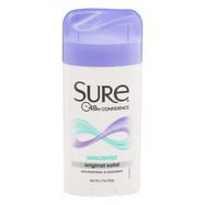 Sure Anti-Perspirant & Deodorant, Original Solid, Unscented - 2.7 Ounces