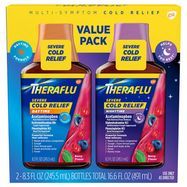 Theraflu ExpressMax Severe Cold & Cough, Daytime, Nighttime, Berry Flavor, Value Pack - 2 x 8.3 Fluid Ounces