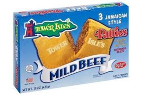 Tower Isles Turnovers, with Beef Filling, Mild Beef, Jamaican Style - 3 Each