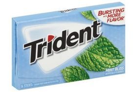 Trident Gum, Sugar Free, Mint Bliss -  14ct