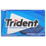 Trident Gum, Sugar Free, Original Flavor - 14 Sticks