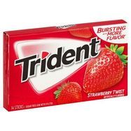 Trident Gum, Sugar Free, Strawberry Twist - 14ct