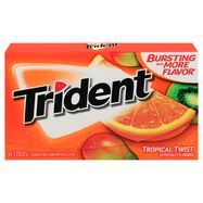 Trident Gum, Sugar Free, Tropical Twist - 14 Sticks