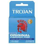 Trojan ENZ Condoms, Premium Latex, Non-Lubricated - 3 Condoms