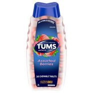 Tums Antacid, Ultra Strength, 1000 mg, Chewable Tablets, Assorted Berries - 265 Tablets