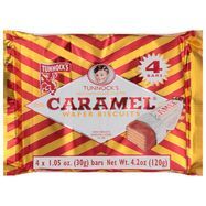 Tunnocks Wafer Biscuits, Caramel, Milk Chocolate Coated - 4 x 1.05 Ounces